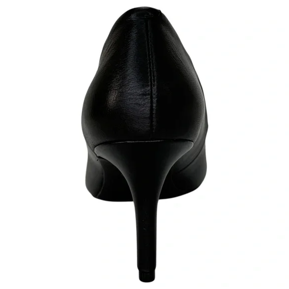 ON 34th Jeules Black Leather Womens Heels Size 10M - Picture 4 of 10